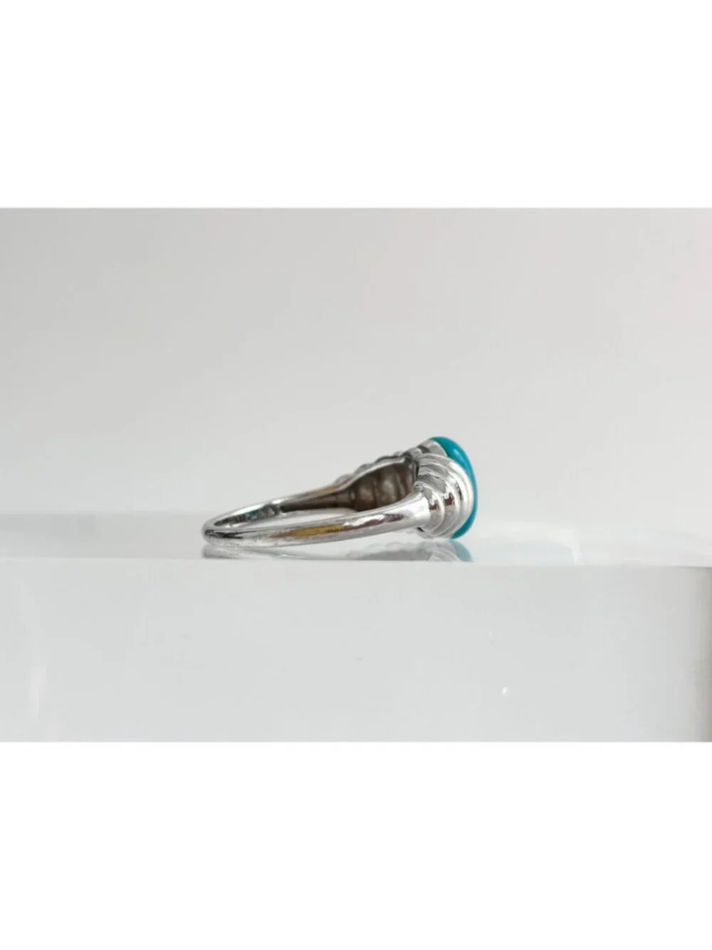 Sleeping Beauty Turquoise Sterling Silver 925 Vintage Ring - sz 10